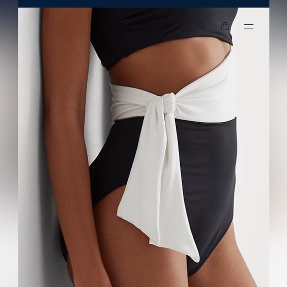 Ralph Lauren Two-Tone Cutout One-Piece beach classic vacation resort cruise - Picture 4 of 15